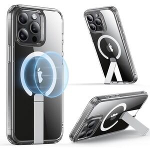 ESR iPhone 15 Pro Case MagSafe Kickstand Boost Series Clear Shockproof Cover